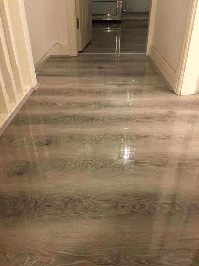 Rustic wood effect laminate