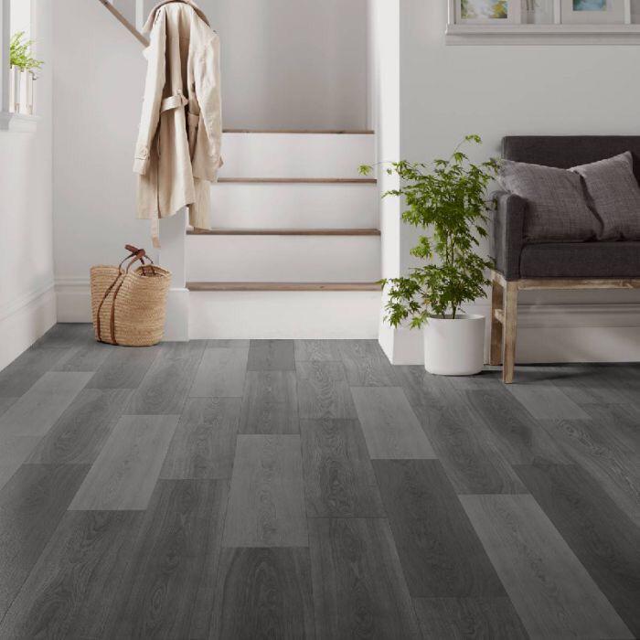 Beige wood laminate flooring