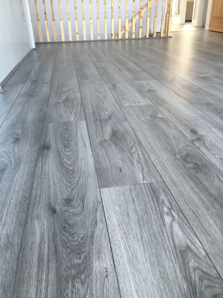 Dark walnut laminate flooring